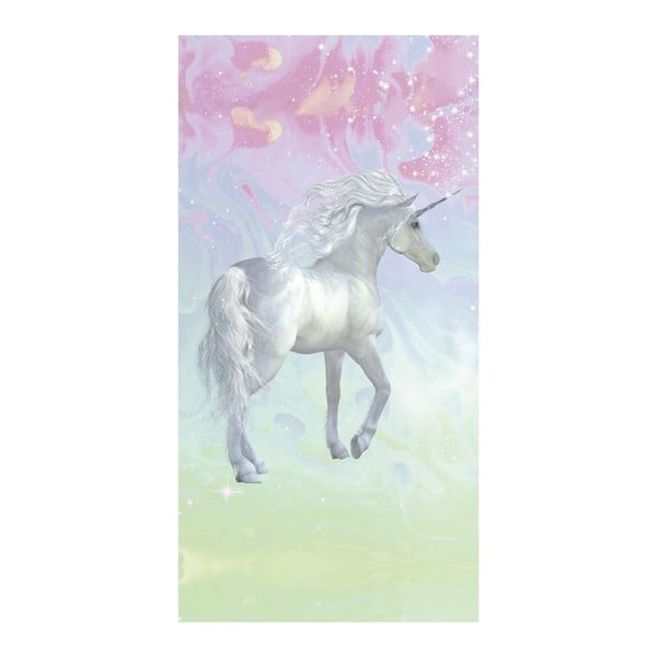 Plážová osuška s potlačou Good Morning Unicorn, 75 x 150 cm