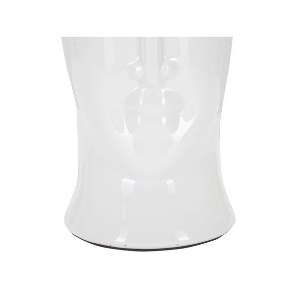 Biela keramická stolová lampa s textilným tienidlom (výška 46 cm) Statua – Mauro Ferretti-image-3