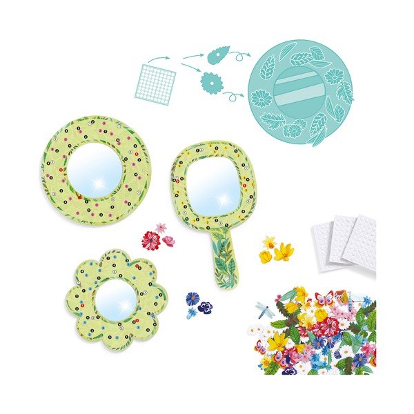 Set na výrobu 3 dekoratívnych zrkadiel Djeco Fairy-image-1