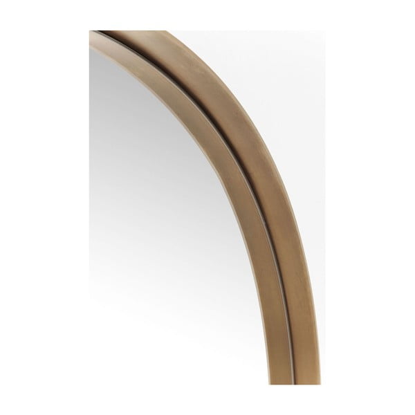 Okrúhle zrkadlo s rámom v medenej farbe Kare Design Round Curve, ⌀ 100 cm-image-2