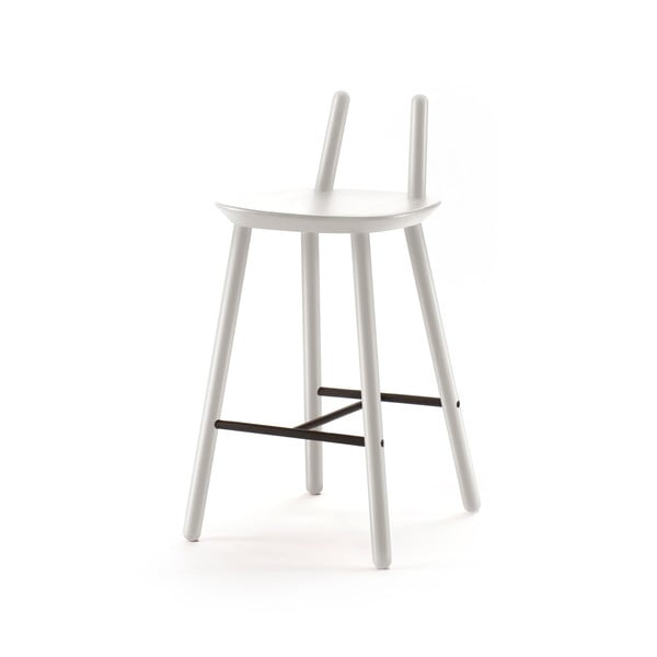 Sivá barová stolička z masívu EMKO Naïve