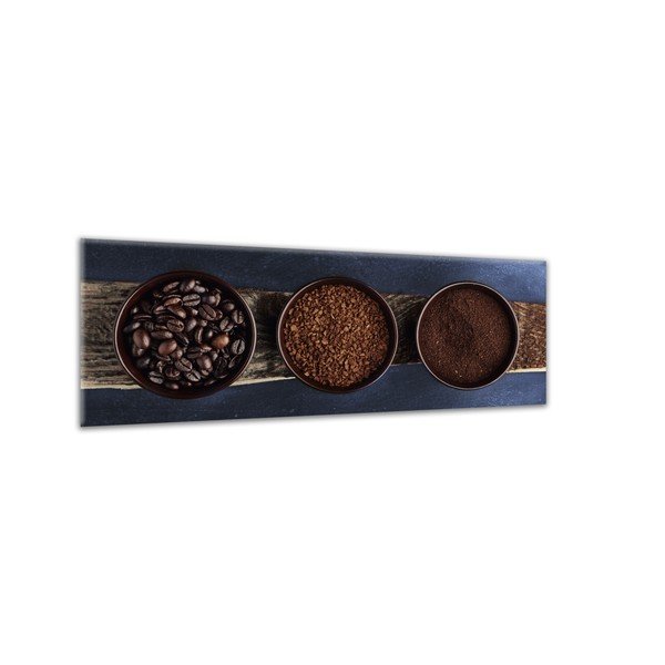 Obraz Styler Glas Kitchen Brown Bowls, 30 × 80 cm-image-1