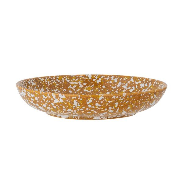 Oranžovo-biely kameninový hlboký tanier Bloomingville Carmel, ø 21 cm-image-2