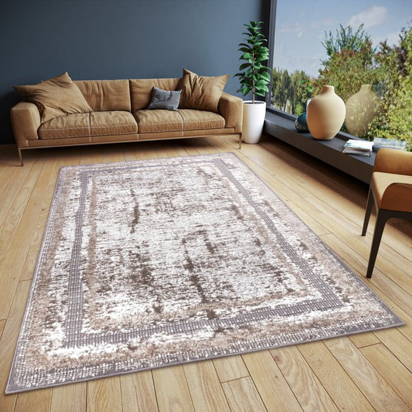 Koberec v béžovo-striebornej farbe 57x90 cm Shine Classic – Hanse Home-image-1