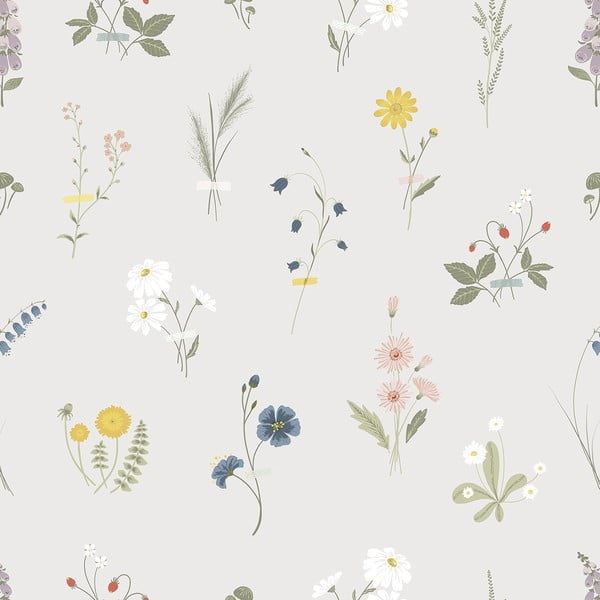 Detská tapeta 10 m x 50 cm Wildflowers – Lilipinso