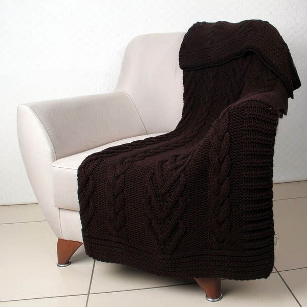 Hnedá deka Teto, 130 × 170 cm