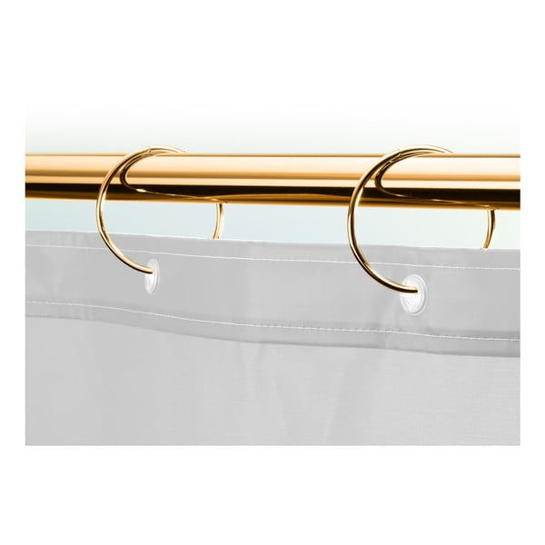 Matne zlaté krúžky k sprchovému závesu v súprave 12 ks Ringo Small – Spirella-image-2