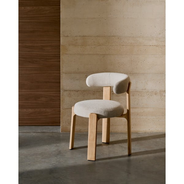 Béžová/v prírodnej farbe jedálenská stolička z jaseňového dreva Granite – Kave Home-image-1