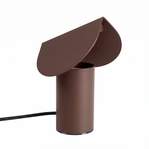 Hnedá hliníková LED stolová lampa (výška  15 cm) BISCUIT – Thoro