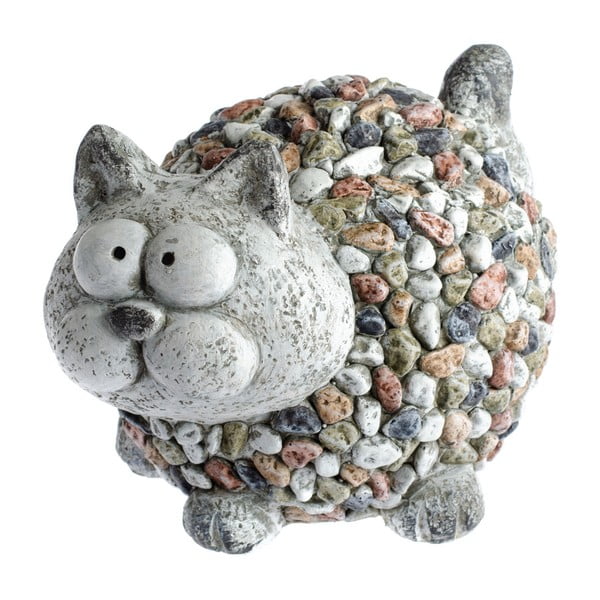Záhradná dekorácia Dakls Garden Deco Cat With Stones, výška 20 cm