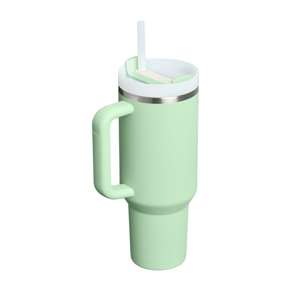 Šalviová zelená termoska so slamkou z nehrdzavejúcej ocele 1,18 l Quencher H2.0 FlowState Tumbler Pistachio – Stanley-image-2