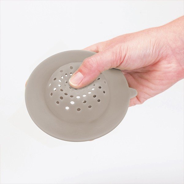 Sivé silikónové sitko do drezu iDesign-image-1