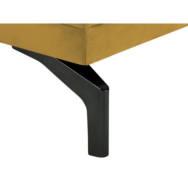 Žltá trojmiestna pohovka s podnožou v čiernej farbe Windsor & Co Sofas Jupiter-image-4