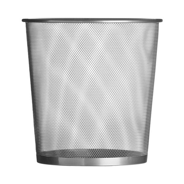 Kancelársky kovový odpadkový kôš v matne striebornej farbe 12 l Den – Premier Housewares