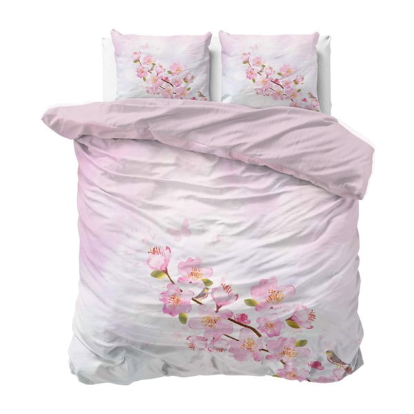 Ružové obliečky Sleeptime Sweet Flowers, 240 × 220 cm