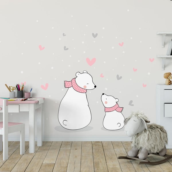 Detská samolepka na stenu Ambiance Family Cubs, 90 x 60 cm-image-1