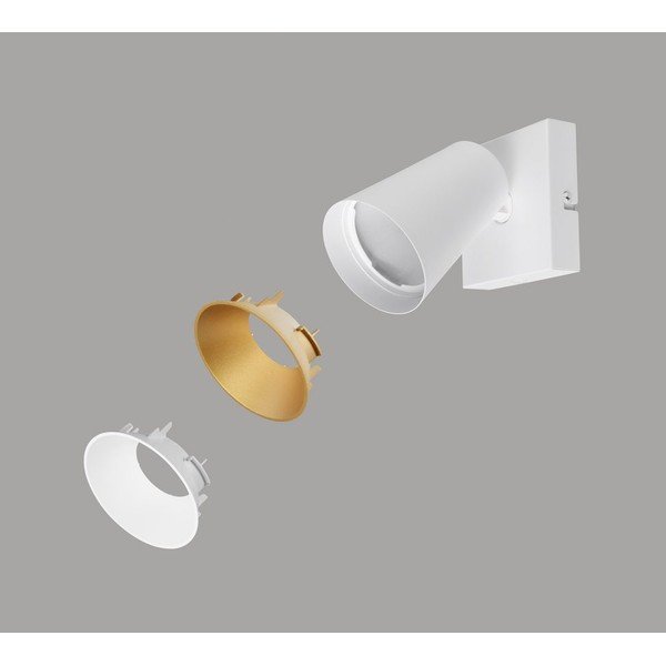 Biele bodové svietidlo ø 8 cm Sharp – Trio-image-3