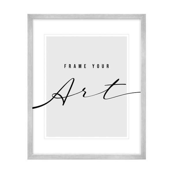 Stojací/na stenu rámček v striebornej farbe 20x26 cm – knor-image-1