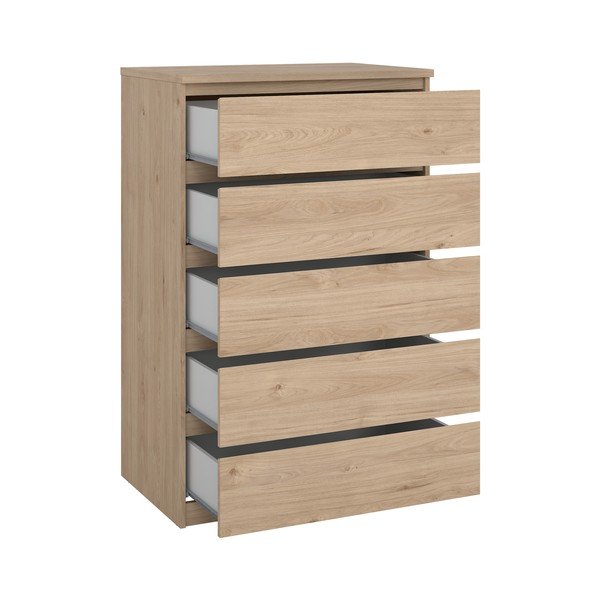 Komoda v dekore duba v prírodnej farbe 77x121x50 cm Naia – Tvilum-image-3