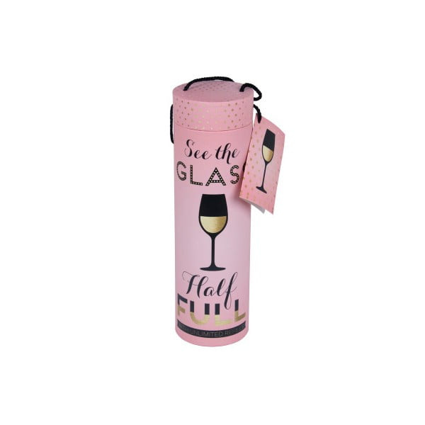 Ružový tubus na fľašu na víno Tri-Coastal Design Wine