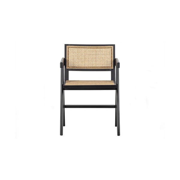 Čierna jedálenská stolička z borovicového dreva Gunn – WOOOD-image-3