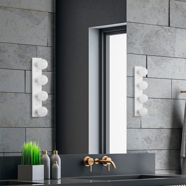 Biele nástenné svietidlo Mirro – Opviq lights-image-4