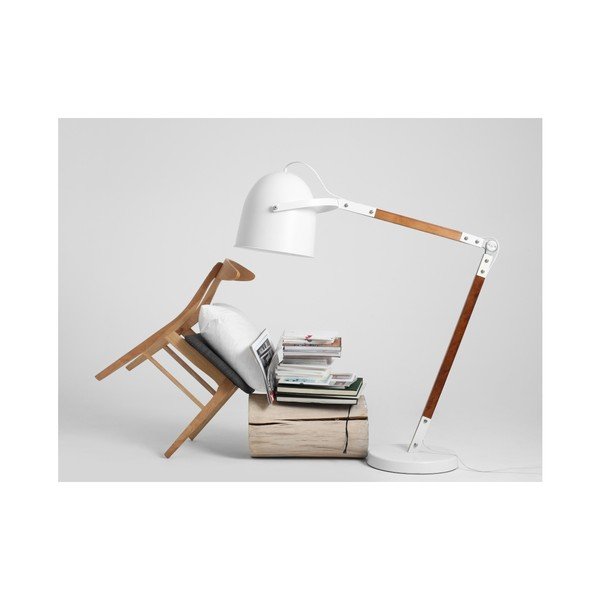 Stojacia lampa s bielym tienidlom Custom Form Hubert-image-2