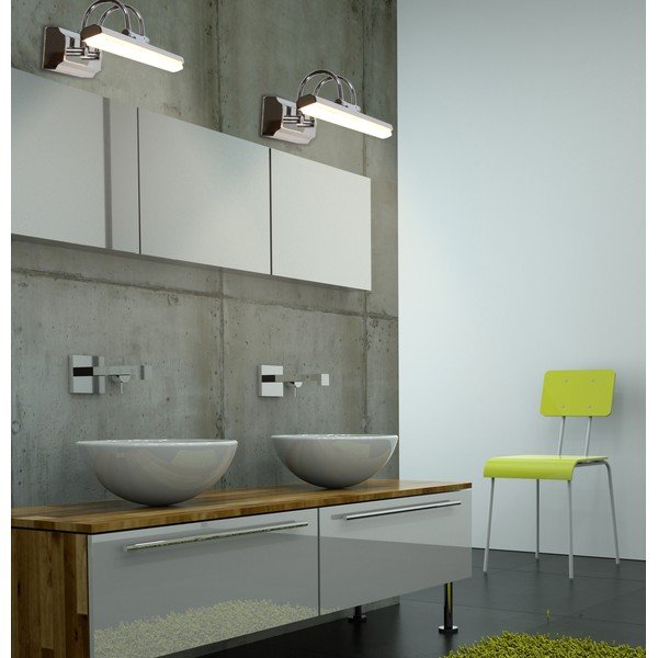 Sivé LED nástenné svietidlo Gizel - Candellux Lighting-image-1