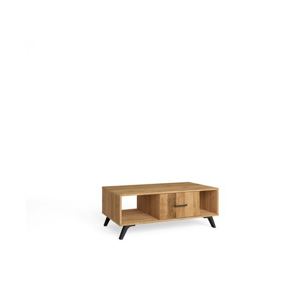 Konferenčný stolík v dekore duba v prírodnej farbe 60x100 cm Nordic - Marckeric-image-3