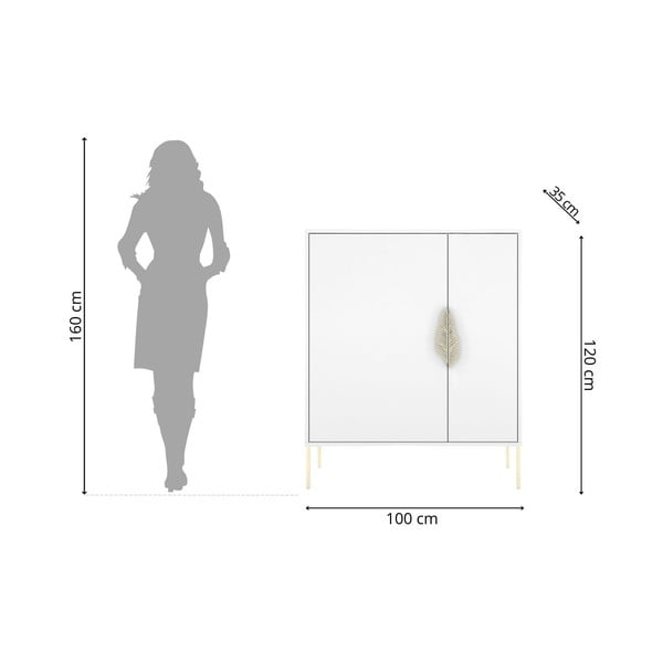 Biela skrinka na topánky Skandica Merlin-image-4