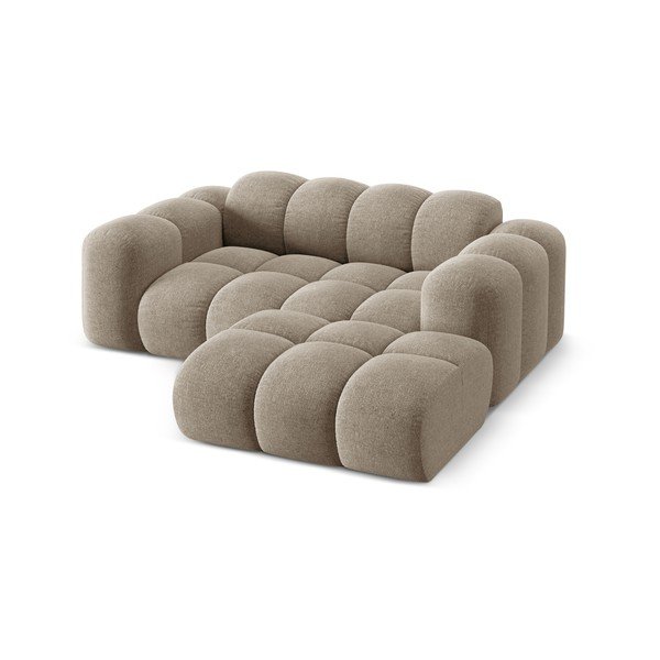 Svetlohnedá ženilková rohová pohovka (pravý roh/s leňoškou) Treno – Cosmopolitan Design-image-2