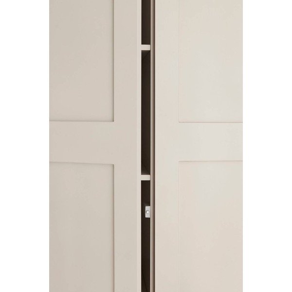 Sivobéžová závesná šatníková skriňa z MDF 80x190x61 cm Ben – Ellos Home-image-2