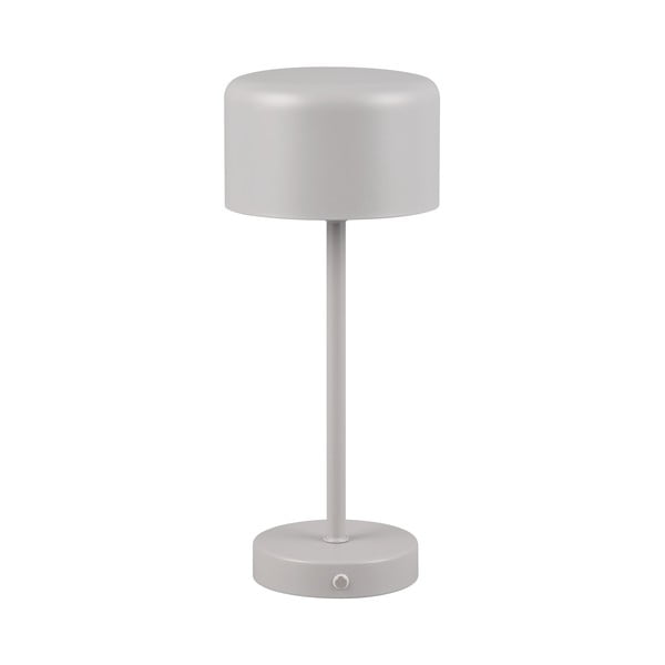 Svetlosivá LED stolová lampa so stmievačom (výška  30 cm) Jeff – Trio