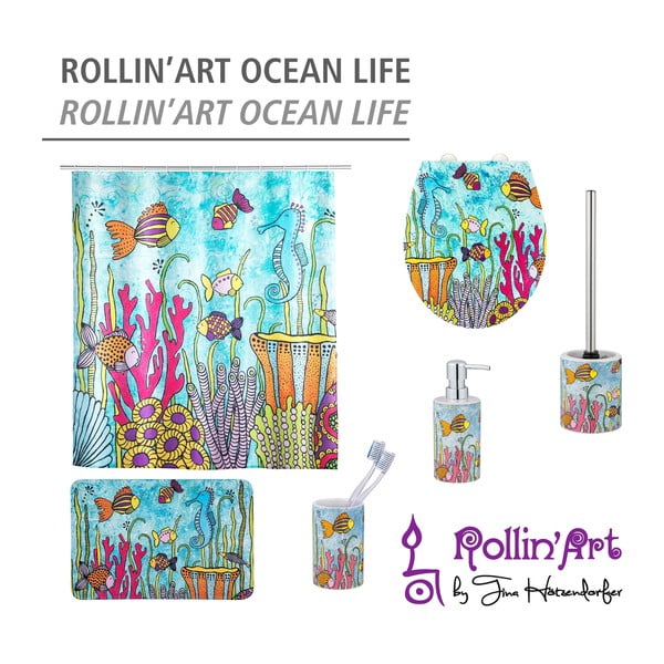 Textilná kúpeľňová predložka 45x70 cm Rollin'Art Ocean Life - Wenko-image-4