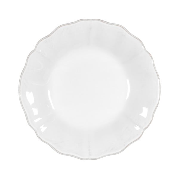 Biely kameninový polievkový tanier Costa Nova Alentejo, ⌀ 24 cm