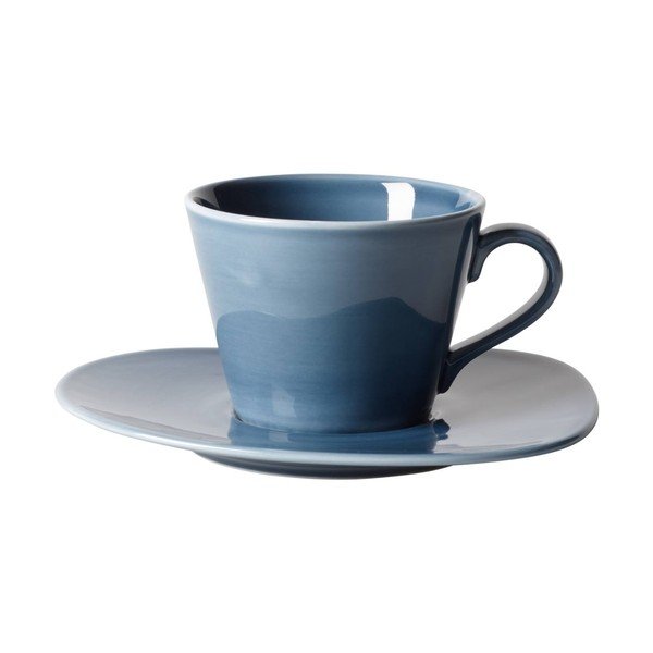 Svetlomodrá porcelánová šálka na kávu Like by Villeroy & Boch, 0,27 l-image-1