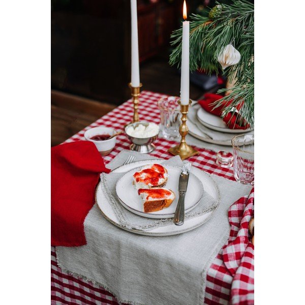Ľanová utierka 45x65 cm Red Gingham – Linen Tales-image-3