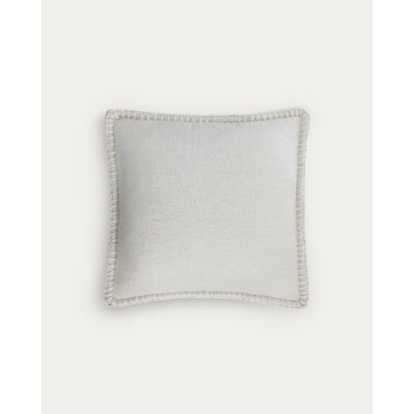 Obliečka na vankúš s prímesou vlny 45x45 cm Augustina – Kave Home-image-4