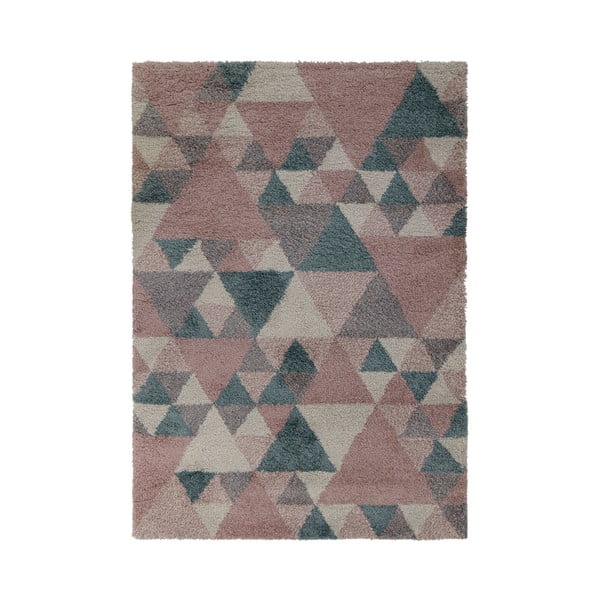Ružovo-modrý koberec Flair Rugs Nuru, 80 x 150 cm