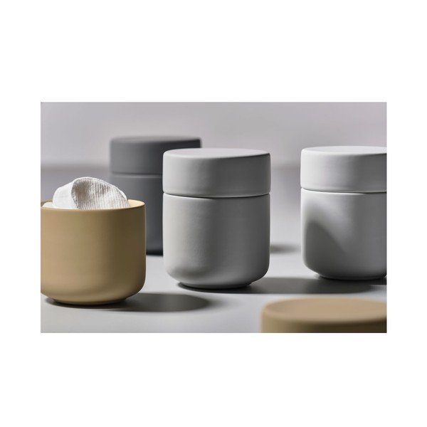 Zelená kameninová dóza s vekom Zone UME-image-1