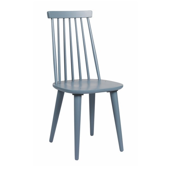 Modro-sivá jedálenská stolička z dreva kaučukovníka Rowico Lotta