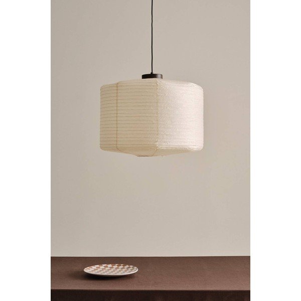 Béžové papierové závesné svietidlo ø 60 cm Siv – Jotex-image-2