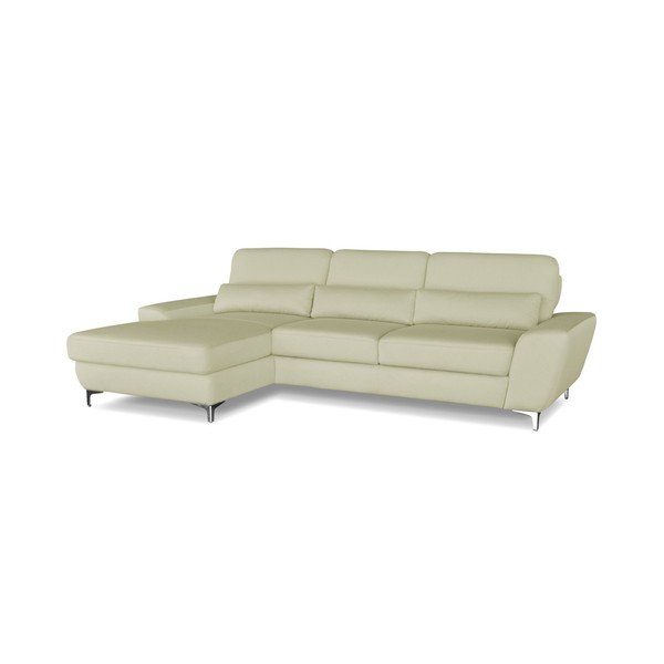 Krémová rohová rozkladacia pohovka Windsor & Co. Sofas Omega, ľavý roh-image-1