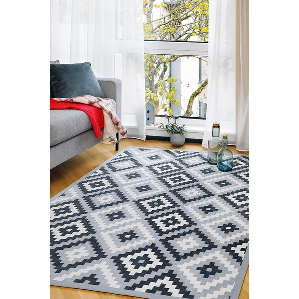 Sivý obojstranný koberec Narma Saka, 100 x 160 cm-image-3