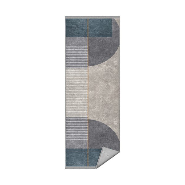 Modro-sivý koberec behúň 80x200 cm - Mila Home