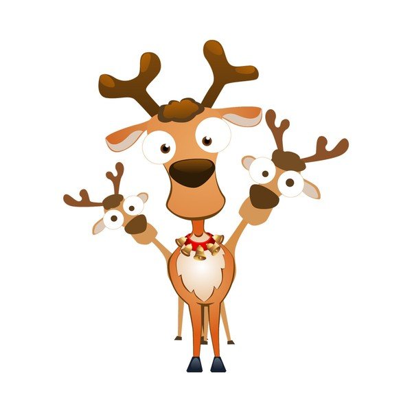 Vianočná samolepka Ambiance Christmas Reindeer-image-2