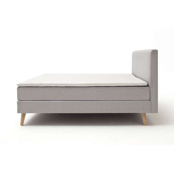Svetlosivá boxspring posteľ 160x200 cm Greta – Meise Möbel-image-4