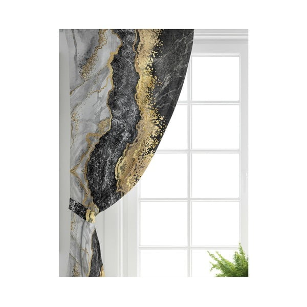 Závesy v čierno-zlatej farbe v súprave 2 ks 140x260 cm - Mila Home-image-2