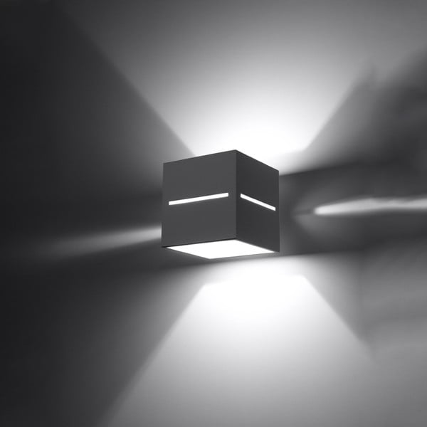 Sivé nástenné svietidlo Lorum – Sollux-image-2