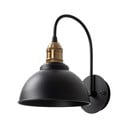 Čierne nástenné svietidlo ø 21 cm Varzan – Opviq lights